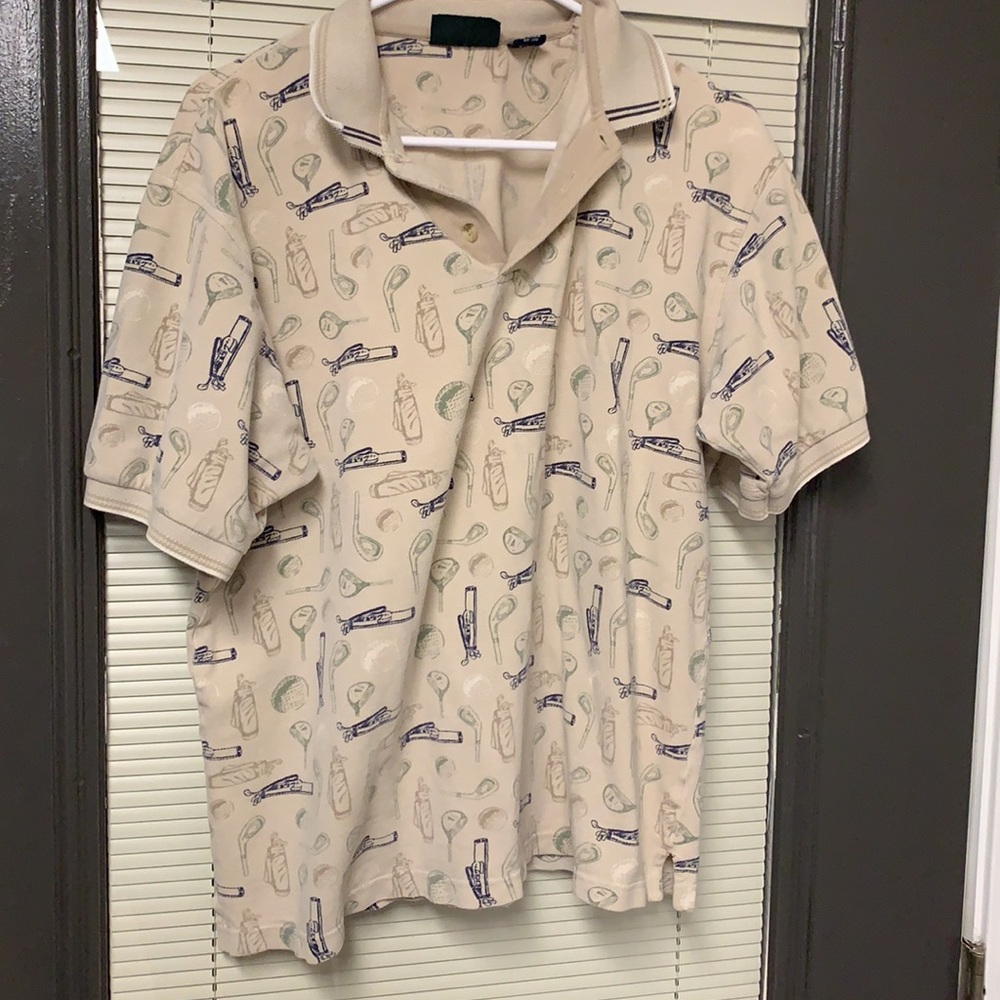 🏌🏼‍♂️vintage trader bay golf polo men’s sz Lg